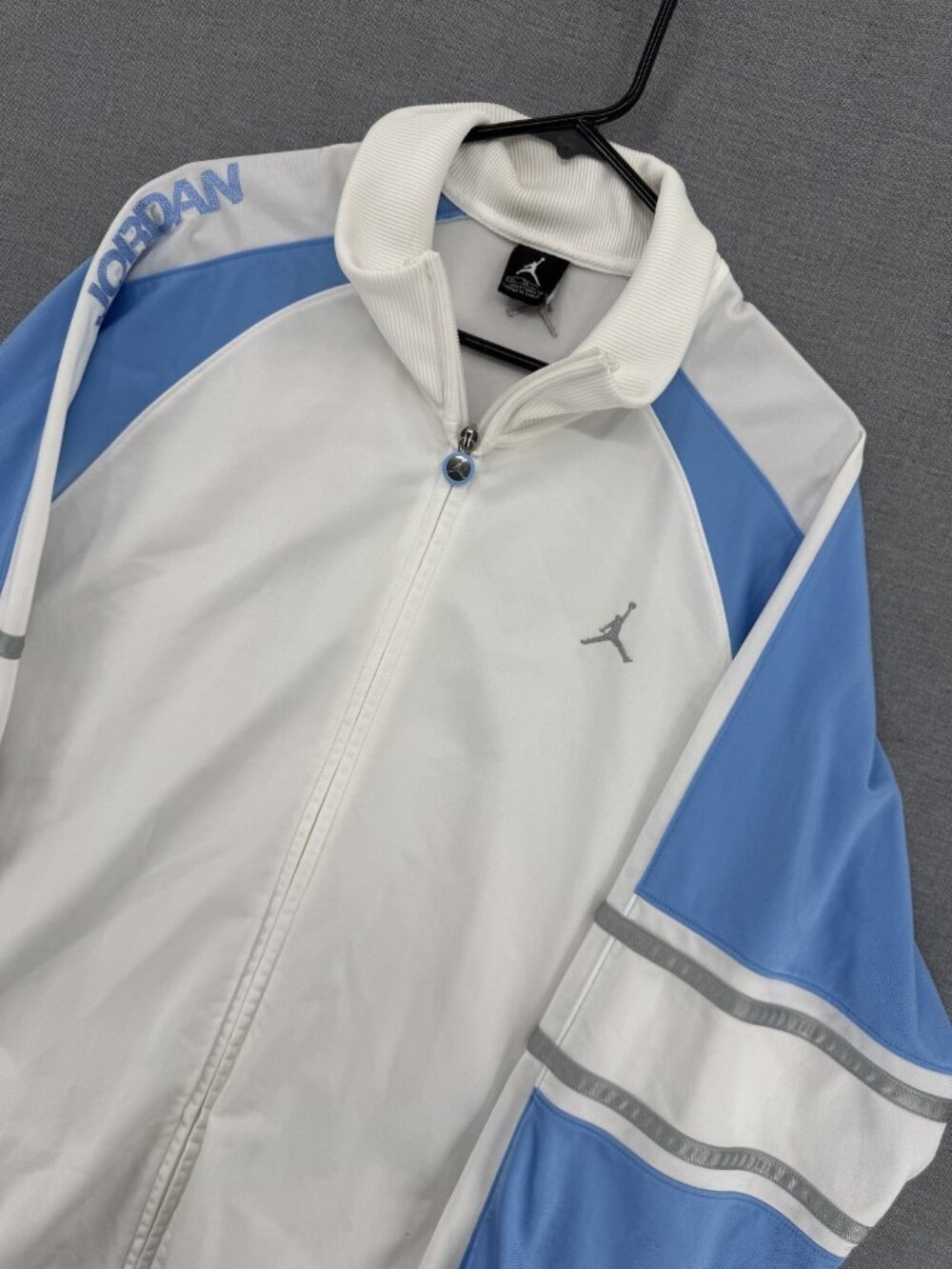 Vtg Air Jordan Jumpman Track Jacket Carolina Blue Mens XL Full Zip 266311-100